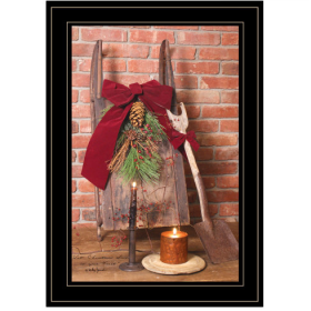 Let Christmas Live By Billy Jacobs, Ready To Hang Framed Print, Black Frame