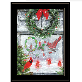 Christmas Peace By Ed Wargo Ready To Hang Framed Print, Black Frame