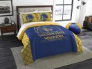 Warriors OFFICIAL NBA "Reverse Slam" Full/Queen Comforter & Sham Set; 86" x 86"