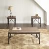 Jersey - 3 Pieces Occasional Table Set - Brown