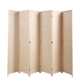 6-Panel Room Divider;  6 FT Tall Room Divider;  Folding Privacy Screens;  Freestanding Room Dividers