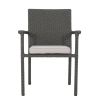 SAN PICO DINING CHAIR-GREY,1PC with Cushion