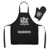 [Personalization Only] Raiders Apron & BBQ Mitt Set