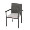 SAN PICO DINING CHAIR-GREY,1PC with Cushion