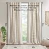 Cotton Printed Curtain Panel with Chenille Stripe and Lining(Only 1 Pc Panel)