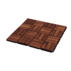 Acacia Wood Interlocking Deck Tiles Checker Pattern, 20 PCS 12" x 12" Square Acacia Hardwood Outdoor Flooring for Patio, Bancony, Pool Side,...