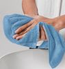 Luxury Cotton Washcloths Large Hotel Spa Bathroom Face Towel 12 Pack Light Blue