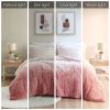 Ombre Shaggy Long Fur Comforter Mini Set