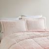 Ombre Shaggy Long Fur Comforter Mini Set