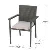 SAN PICO DINING CHAIR-GREY,1PC with Cushion