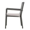 SAN PICO DINING CHAIR-GREY,1PC with Cushion