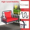 Patio Rattan Porch Swing Hammock Chair with Seat Cushion