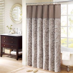 Jacquard Shower Curtain (Color: as Pic)