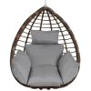 Egg Chair Cushion Hanging Basket Seat Cushion Thicken Soft Egg Swing Chair Pad Hanging Egg Chair Cushion with Headrest