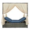 [Not allowed to sell to Wayfair]Adjustable Sun Bed With Curtain; High Comfort; With 3 Colors