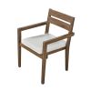 [Not allowed to sell to Wayfair] Acacia Wood Outdoor Dining Table And Chairs Suitable For Patio; Balcony Or Backyard