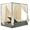 [Not allowed to sell to Wayfair]Adjustable Sun Bed With Curtain; High Comfort; With 3 Colors