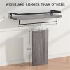 Bathroom Shelf with Towel Bar Set of 2