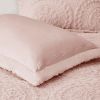 Embroidered Medallion Faux Fur Ultra Plush Comforter Mini Set