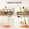 Bathroom Shelf with Towel Bar Set of 2