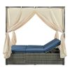 [Not allowed to sell to Wayfair]Adjustable Sun Bed With Curtain; High Comfort; With 3 Colors