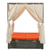 [Not allowed to sell to Wayfair]Adjustable Sun Bed With Curtain; High Comfort; With 3 Colors